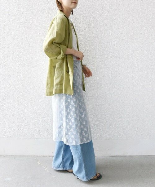 SHIPS / シップス Tシャツ | 【WEB限定】ラッセル レース ドッキング TEE | 詳細9