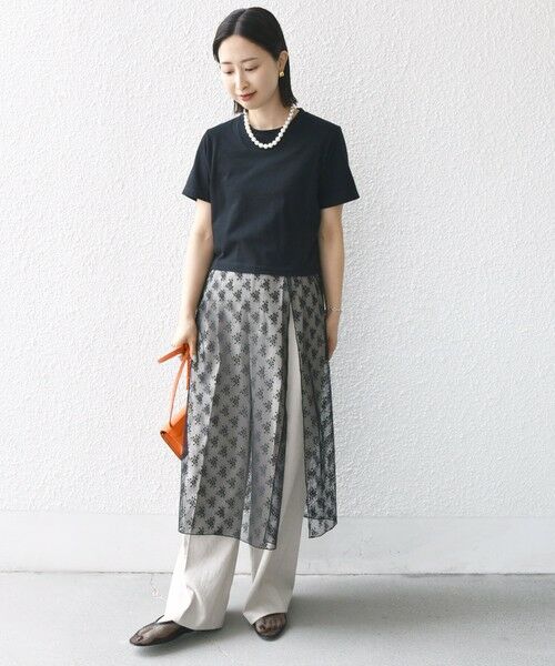 SHIPS / シップス Tシャツ | 【WEB限定】ラッセル レース ドッキング TEE | 詳細17