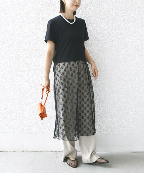 SHIPS / シップス Tシャツ | 【WEB限定】ラッセル レース ドッキング TEE | 詳細21