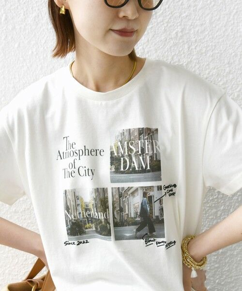 SHIPS for women/シップスウィメン 《予約》【WEB限定】〈手洗い可能〉フォト 刺繍 TEE ライトホワイト ONE SIZE SHIPS for women/シップスウィメン 《予約》【WEB限定】〈手洗い可能〉フォト 刺繍 TEE ライトホワイト ONE SIZE