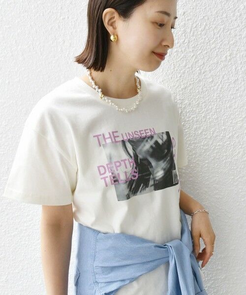 【24SS NEW】ANTEPRIMA_women /刺繍入り ジャージーTシャツ /2色 ◇メッセージ刺繍 Tシャツ◇ オーバーサイズ[品番：OCGW0003579