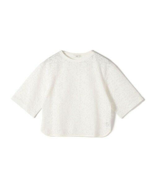 SHIPS / シップス Tシャツ | 〈手洗い可能〉オーガニック コットン レース ショート スリーブ プルオーバー | 詳細19