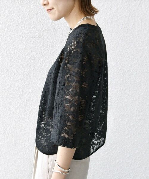 SHIPS / シップス Tシャツ | 〈手洗い可能〉オーガニック コットン レース ショート スリーブ プルオーバー | 詳細26