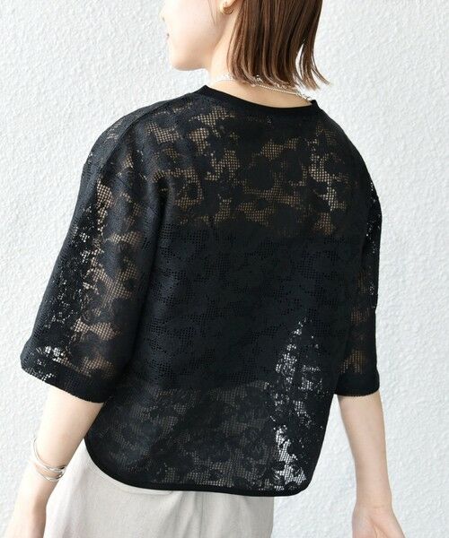 SHIPS / シップス Tシャツ | 〈手洗い可能〉オーガニック コットン レース ショート スリーブ プルオーバー | 詳細27