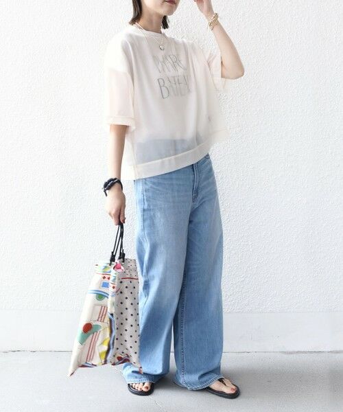 SHIPS / シップス Tシャツ | 〈手洗い可能〉シアー トリコット ショート スリーブ プルオーバー | 詳細10