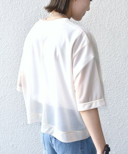 SHIPS / シップス Tシャツ | 〈手洗い可能〉シアー トリコット ショート スリーブ プルオーバー | 詳細15