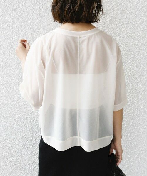 SHIPS / シップス Tシャツ | 〈手洗い可能〉シアー トリコット ショート スリーブ プルオーバー | 詳細5