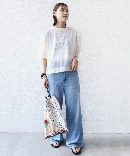 SHIPS / シップス Tシャツ | 〈手洗い可能〉シアー トリコット ショート スリーブ プルオーバー | 詳細7