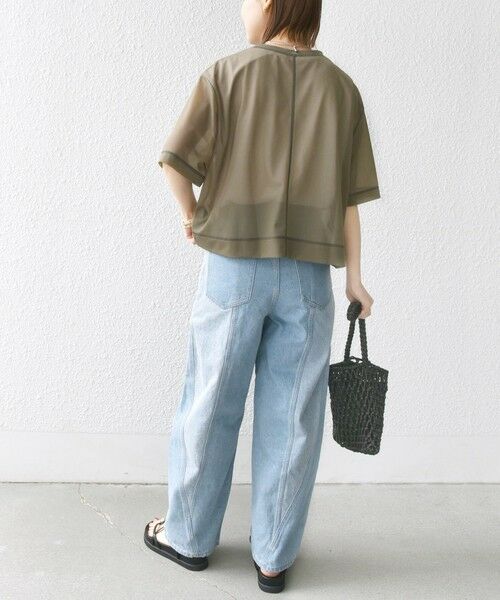 SHIPS / シップス Tシャツ | 〈手洗い可能〉シアー トリコット ショート スリーブ プルオーバー | 詳細21