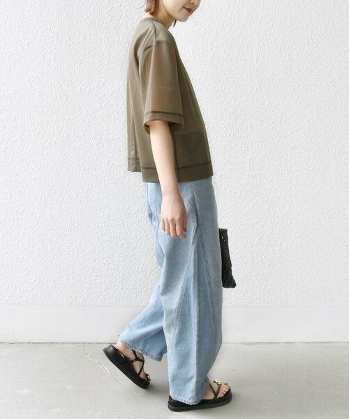 SHIPS / シップス Tシャツ | 〈手洗い可能〉シアー トリコット ショート スリーブ プルオーバー | 詳細22