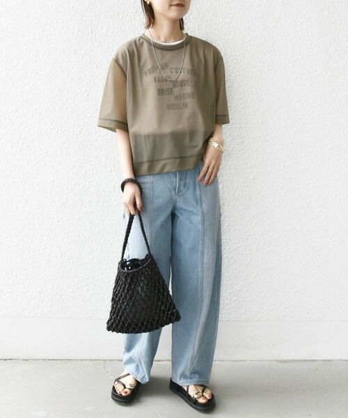 SHIPS / シップス Tシャツ | 〈手洗い可能〉シアー トリコット ショート スリーブ プルオーバー | 詳細23