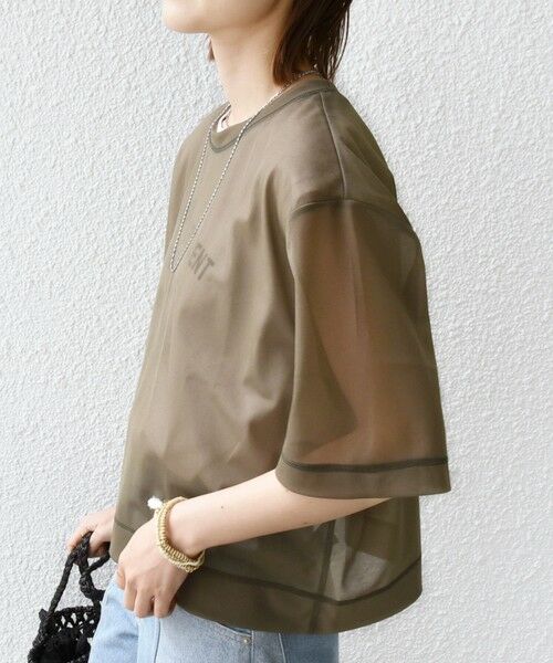 SHIPS / シップス Tシャツ | 〈手洗い可能〉シアー トリコット ショート スリーブ プルオーバー | 詳細25