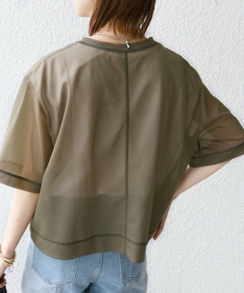 SHIPS / シップス Tシャツ | 〈手洗い可能〉シアー トリコット ショート スリーブ プルオーバー | 詳細26