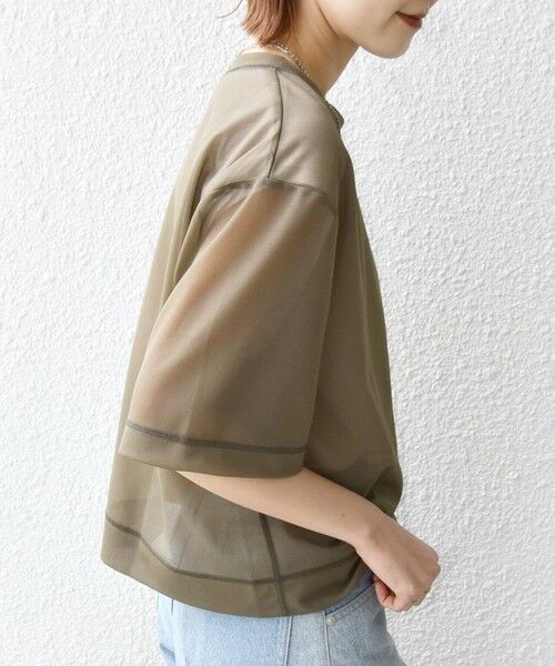 SHIPS / シップス Tシャツ | 〈手洗い可能〉シアー トリコット ショート スリーブ プルオーバー | 詳細27