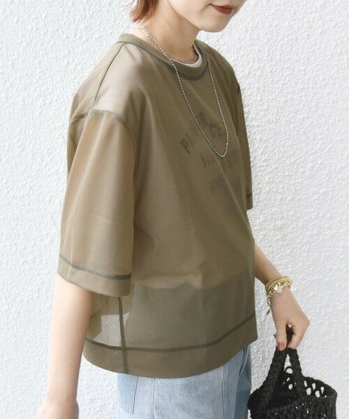 SHIPS / シップス Tシャツ | 〈手洗い可能〉シアー トリコット ショート スリーブ プルオーバー | 詳細28