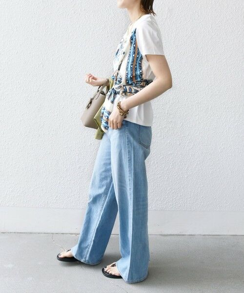 SHIPS / シップス Tシャツ | 【WEB限定】〈手洗い可能〉スカーフ コンビ TEE | 詳細2