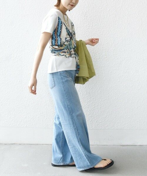 SHIPS / シップス Tシャツ | 【WEB限定】〈手洗い可能〉スカーフ コンビ TEE | 詳細5