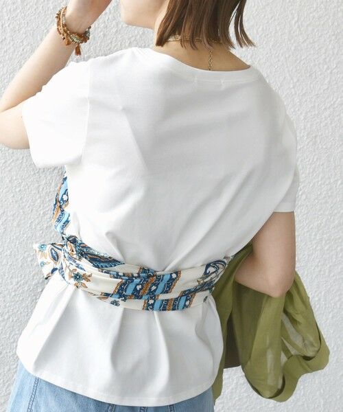 SHIPS / シップス Tシャツ | 【WEB限定】〈手洗い可能〉スカーフ コンビ TEE | 詳細7