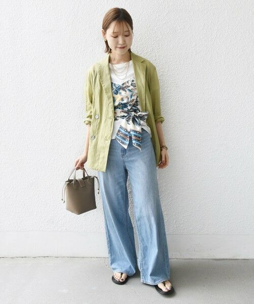 SHIPS / シップス Tシャツ | 【WEB限定】〈手洗い可能〉スカーフ コンビ TEE | 詳細9