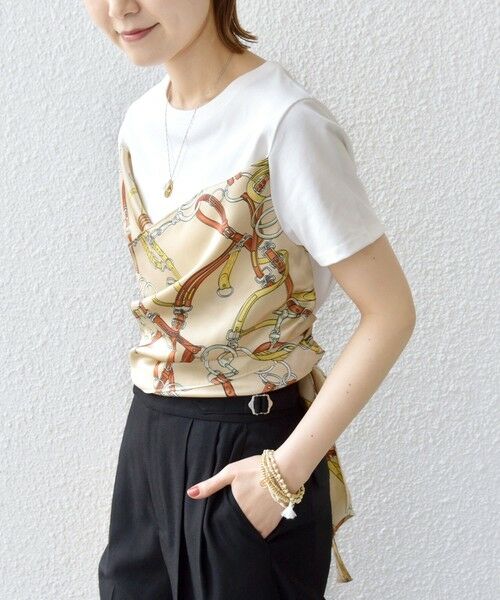 SHIPS / シップス Tシャツ | 【WEB限定】〈手洗い可能〉スカーフ コンビ TEE | 詳細24