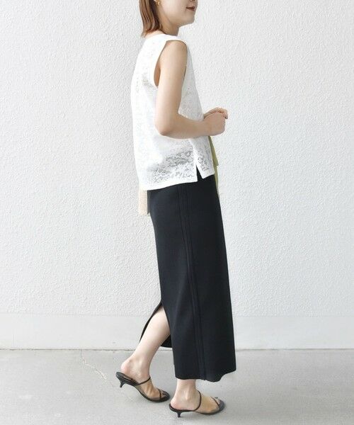 SHIPS / シップス タンクトップ | 〈手洗い可能〉オーガニック コットン レース ノースリーブ プルオーバー | 詳細4