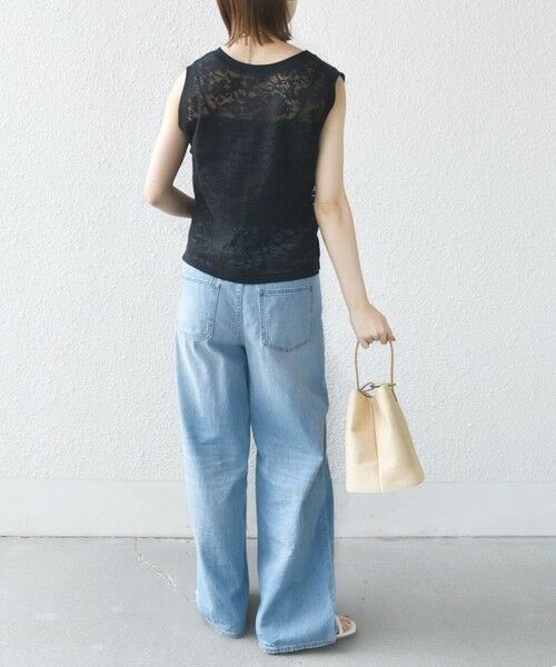 SHIPS / シップス タンクトップ | 〈手洗い可能〉オーガニック コットン レース ノースリーブ プルオーバー | 詳細25