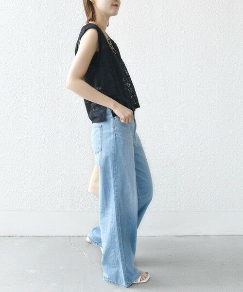 SHIPS / シップス タンクトップ | 〈手洗い可能〉オーガニック コットン レース ノースリーブ プルオーバー | 詳細26