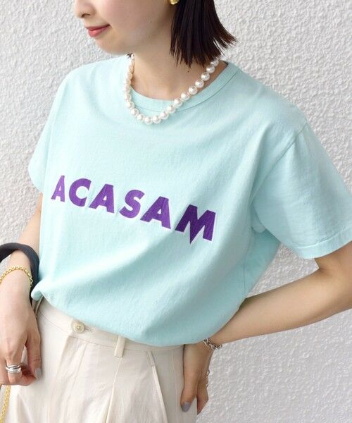 SHIPS / シップス Tシャツ | ACASAM:クルーネック TEE(ライトブルー)