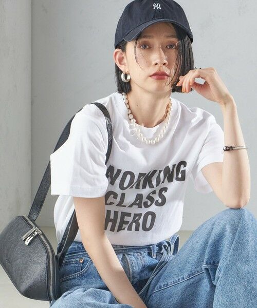 SHIPS for women/シップスウィメン WORN FREE:ARTIST T-SHIRTS ホワイト ONE SIZE SHIPS for women/シップスウィメン WORN FREE:ARTIST T-SHIRTS ホワイト ONE SIZE