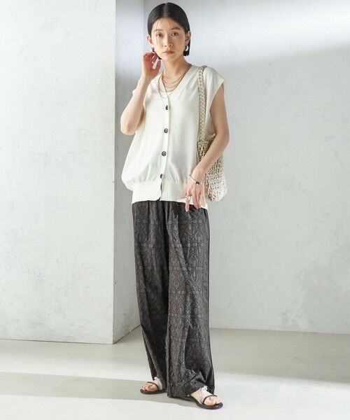 SHIPS / シップス その他パンツ | 〈手洗い可能〉コットン ドビー ウエスト ゴム ギャザー パンツ | 詳細3