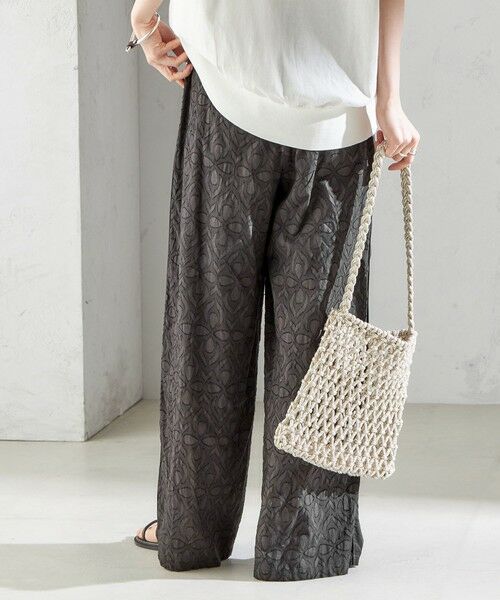 SHIPS / シップス その他パンツ | 〈手洗い可能〉コットン ドビー ウエスト ゴム ギャザー パンツ | 詳細9