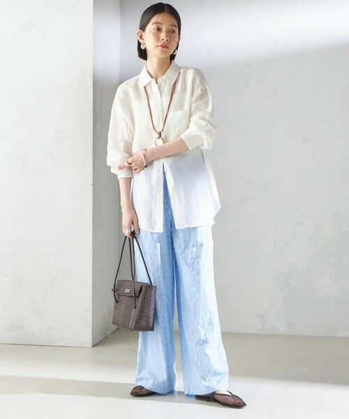 SHIPS / シップス その他パンツ | 〈手洗い可能〉コットン ドビー ウエスト ゴム ギャザー パンツ | 詳細15