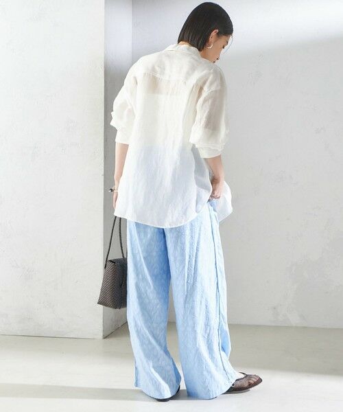 SHIPS / シップス その他パンツ | 〈手洗い可能〉コットン ドビー ウエスト ゴム ギャザー パンツ | 詳細18