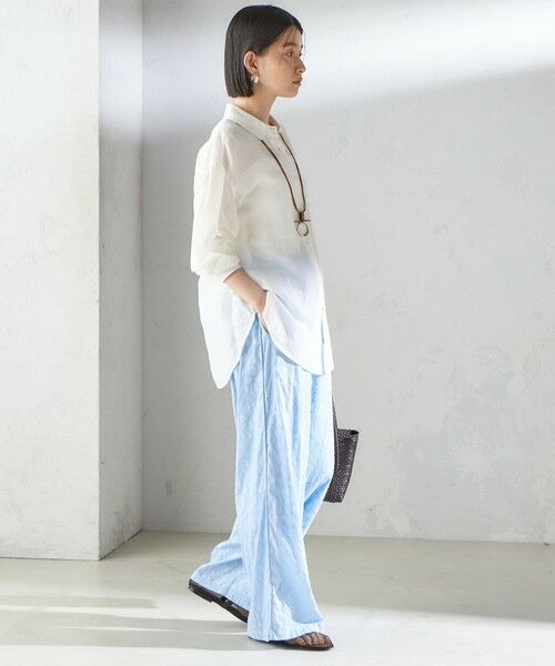 SHIPS / シップス その他パンツ | 〈手洗い可能〉コットン ドビー ウエスト ゴム ギャザー パンツ | 詳細19