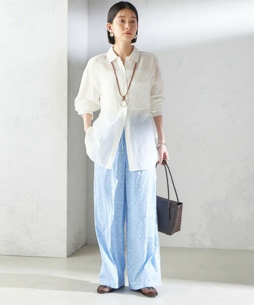 SHIPS / シップス その他パンツ | 〈手洗い可能〉コットン ドビー ウエスト ゴム ギャザー パンツ | 詳細20