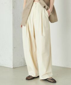 SHIPS / シップス スラックス・ドレスパンツ | Wai＋:〈手洗い可能〉2タック スラックス