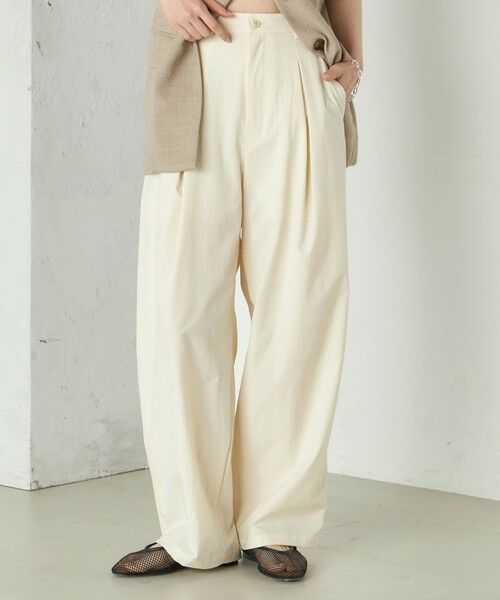 SHIPS / シップス スラックス・ドレスパンツ | Wai+:〈手洗い可能〉2タック スラックス | 詳細10