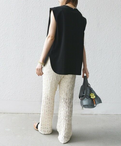 SHIPS / シップス ショート・ハーフ・半端丈パンツ | 〈手洗い可能〉ラッセル レース イージー パンツ | 詳細11