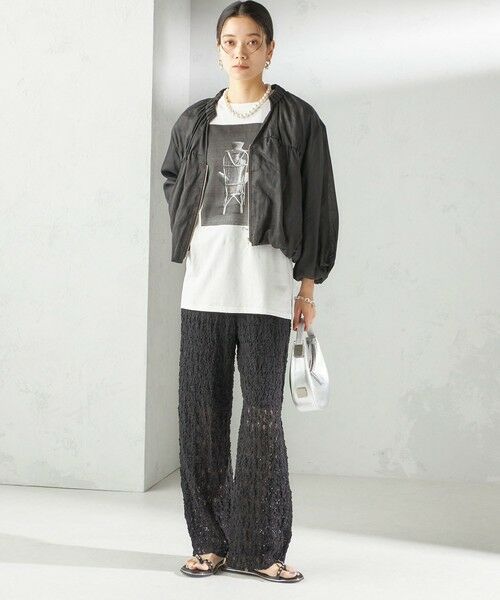 SHIPS / シップス ショート・ハーフ・半端丈パンツ | 〈手洗い可能〉ラッセル レース イージー パンツ | 詳細29