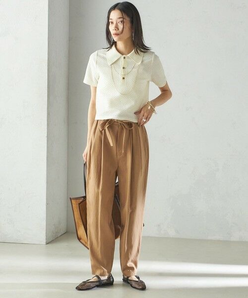 SHIPS / シップス その他パンツ | 小泉里子コラボ:〈手洗い可能〉ツイル ウエスト テーパード パンツ | 詳細2