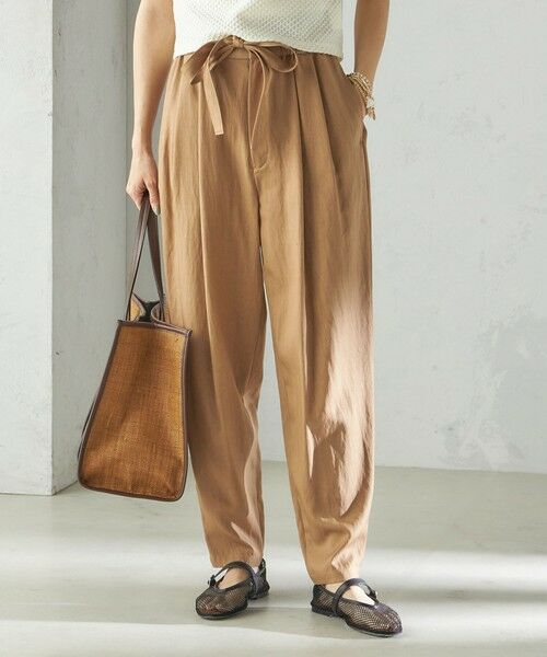 SHIPS / シップス その他パンツ | 小泉里子コラボ:〈手洗い可能〉ツイル ウエスト テーパード パンツ | 詳細7