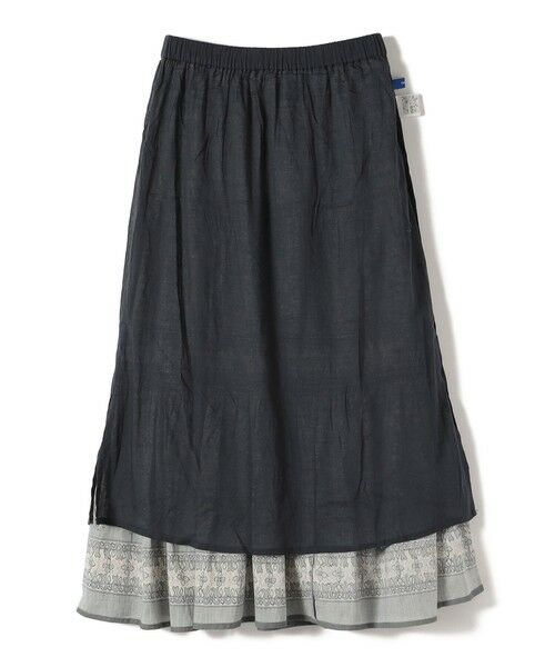 SHIPS / シップス ロング・マキシ丈スカート | Fanaka:〈手洗い可能〉プリント ティアード スカート | 詳細3