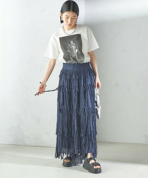 SHIPS / シップス ロング・マキシ丈スカート | 【SHIPS別注】crinkle crinkle crinkle:フリンジ スカート | 詳細2
