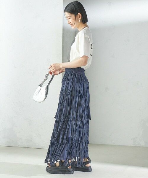 SHIPS / シップス ロング・マキシ丈スカート | 【SHIPS別注】crinkle crinkle crinkle:フリンジ スカート | 詳細3