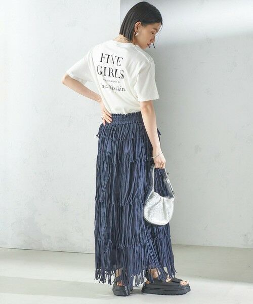 SHIPS / シップス ロング・マキシ丈スカート | 【SHIPS別注】crinkle crinkle crinkle:フリンジ スカート | 詳細5