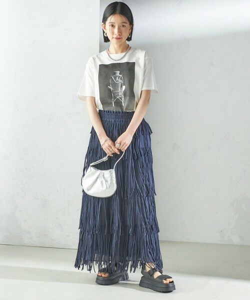 SHIPS / シップス ロング・マキシ丈スカート | 【SHIPS別注】crinkle crinkle crinkle:フリンジ スカート | 詳細7