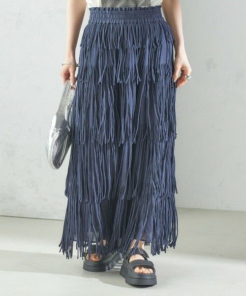 SHIPS / シップス ロング・マキシ丈スカート | 【SHIPS別注】crinkle crinkle crinkle:フリンジ スカート | 詳細8