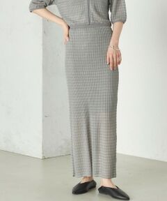 SHIPS / シップス ミニ・ひざ丈スカート | Wai＋:ジャカード シアー スカート