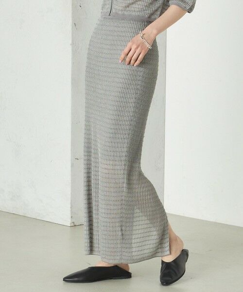 SHIPS / シップス ミニ・ひざ丈スカート | Wai＋:ジャカード シアー スカート | 詳細10