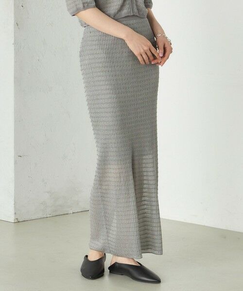 SHIPS / シップス ミニ・ひざ丈スカート | Wai＋:ジャカード シアー スカート | 詳細13